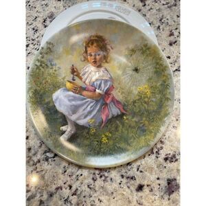 "Little Miss Muffet "Mary Mary Mother Goose Series #3 Plate 1981 McClelland Reco
